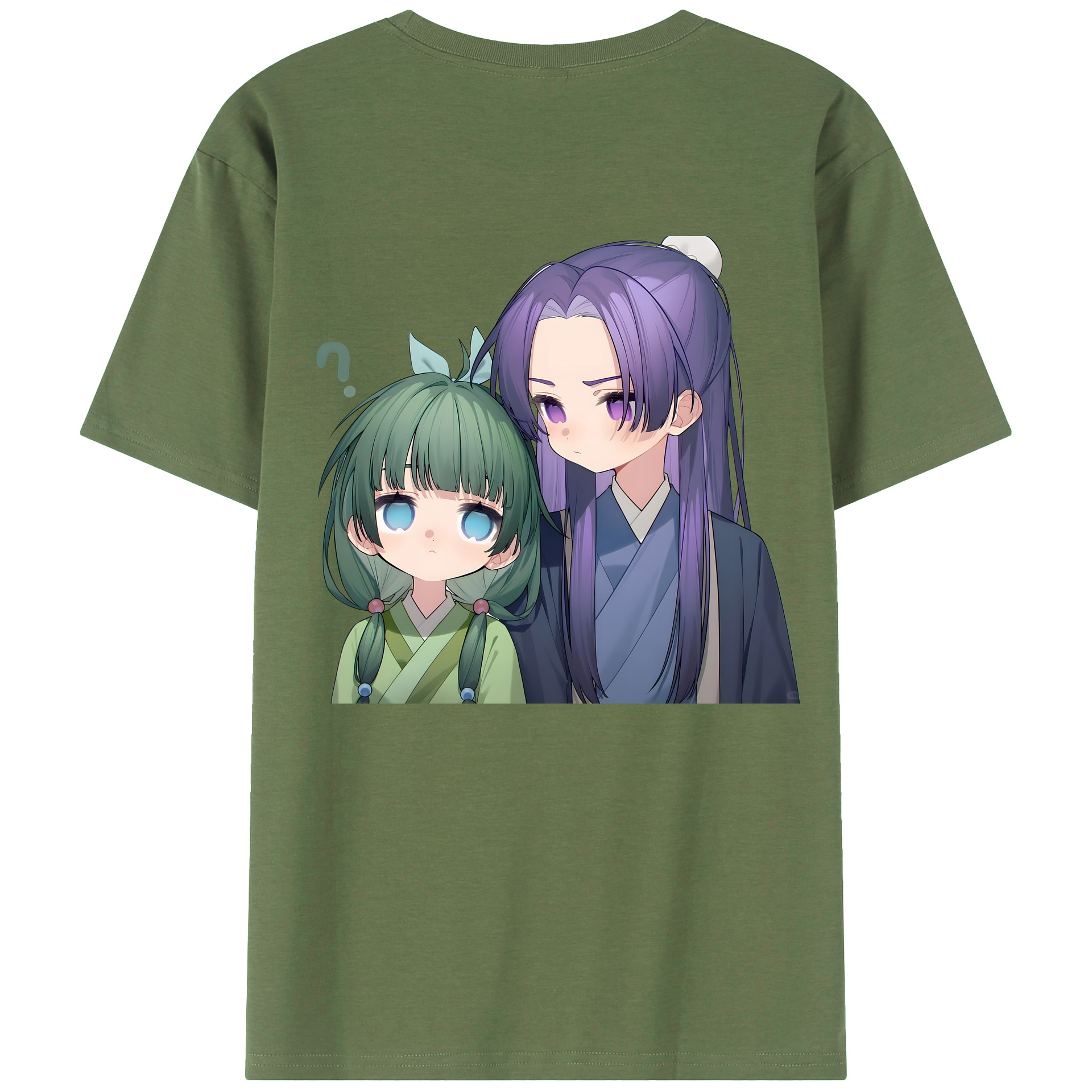 （画像用） 薬屋のひとりごと The Apothecary Diaries 綿100％ メンズ半袖Tシャツ（バックプリント） 通気性